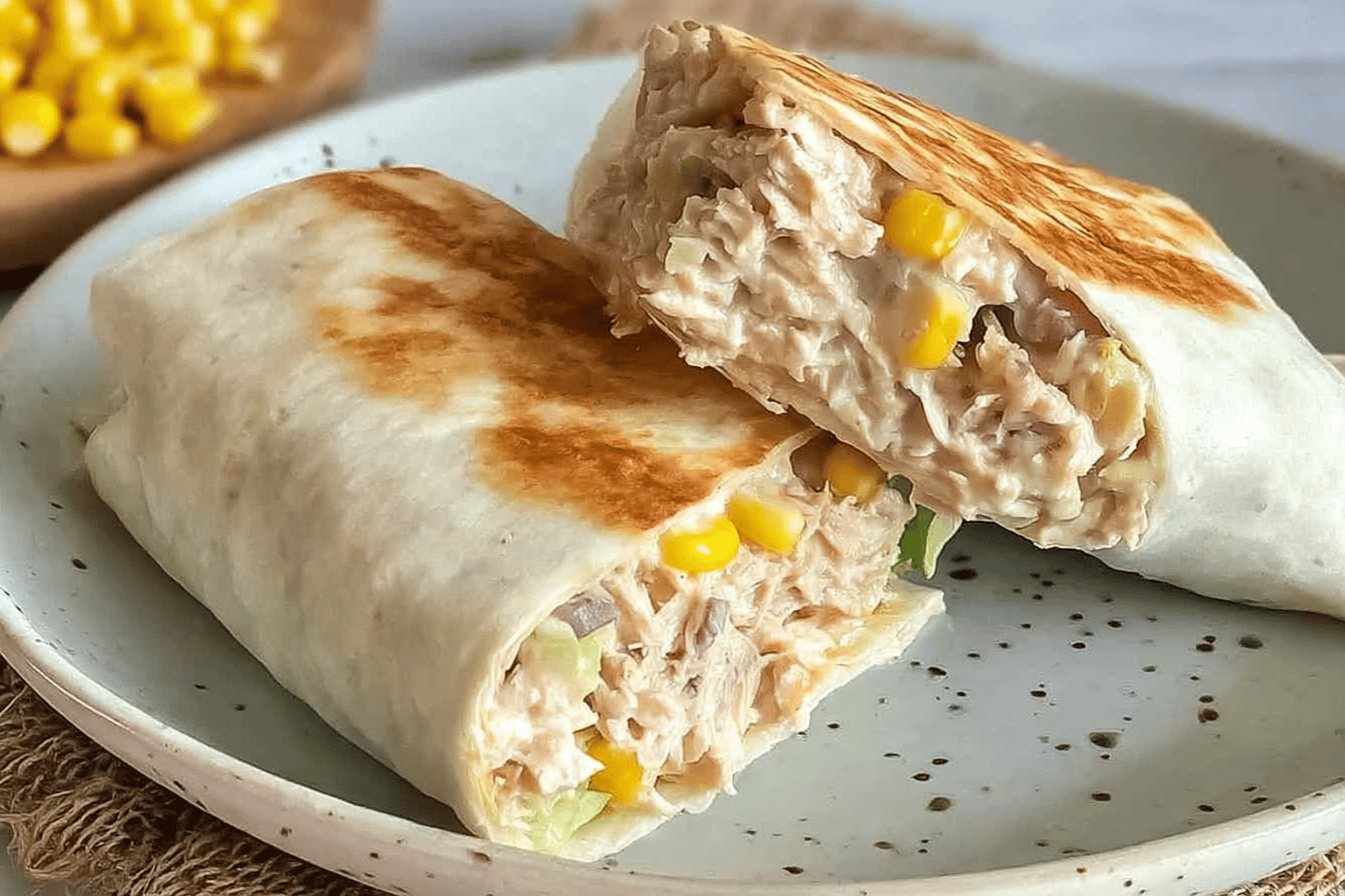 Healthy Tuna Melt Wrap Recipe