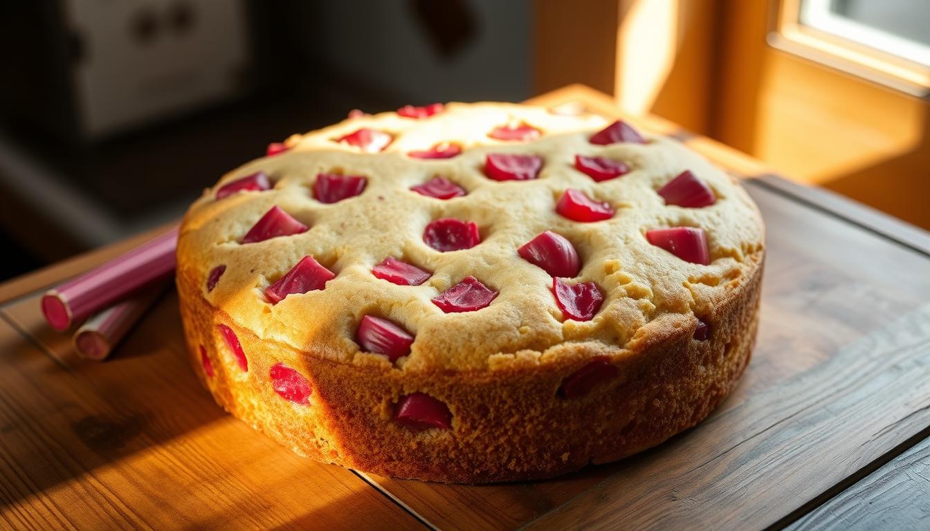 Rhubarb cake