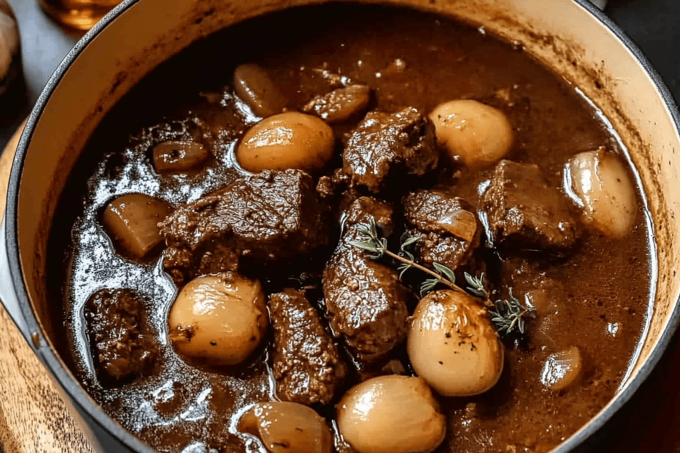 Slow Cooked Beef and Beer Carbonnade Recipe
