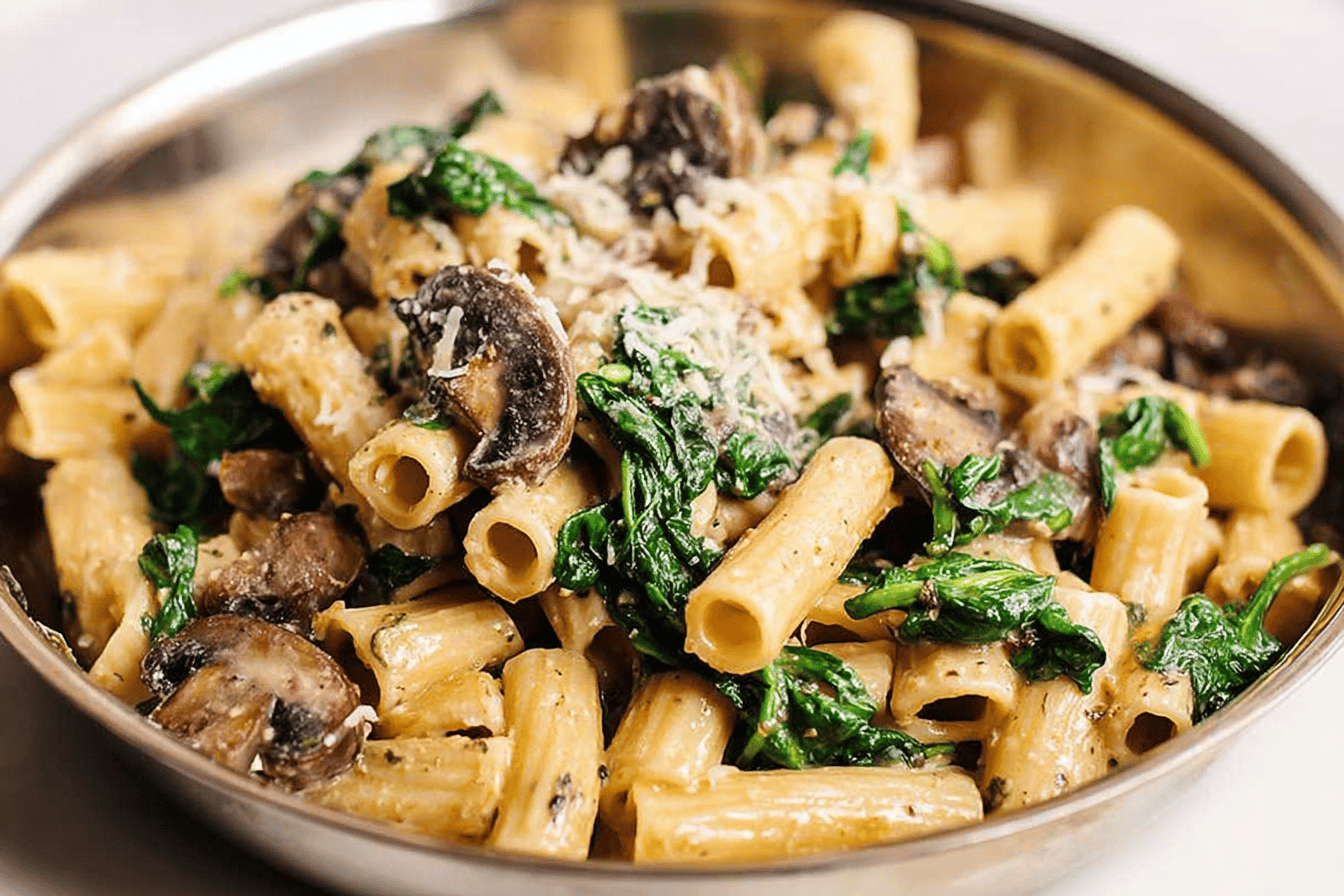 Spinach Mushroom Pasta