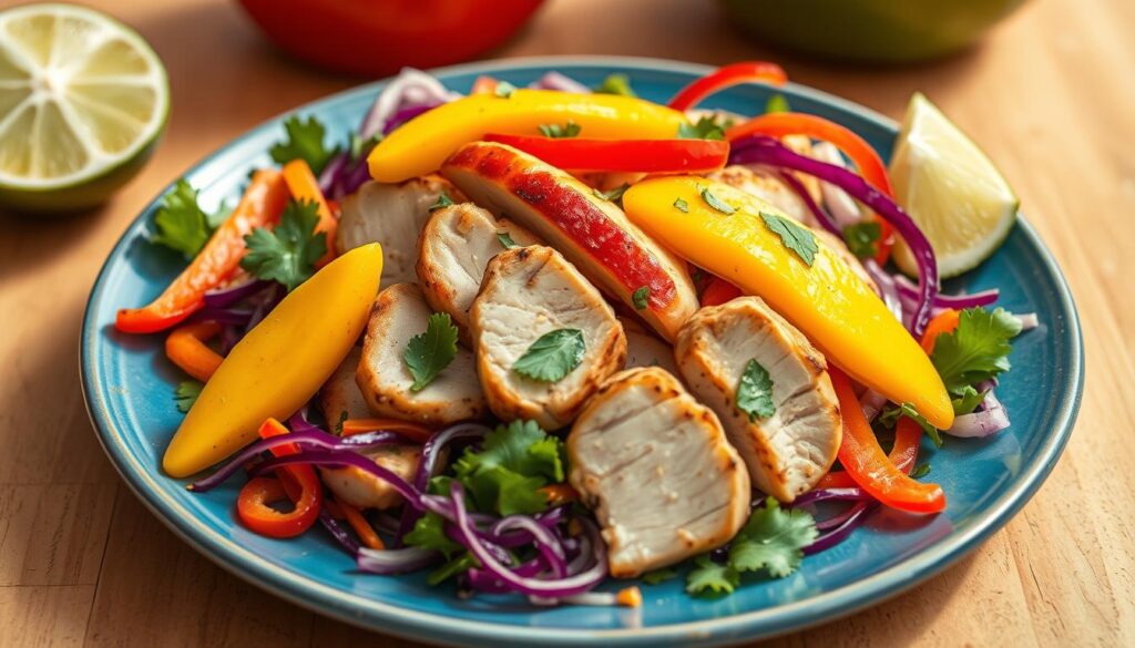Thai-inspired chicken and mango salad - fresh and light summer meal Thai-inspired chicken and mango salad - fresh and light summer meal