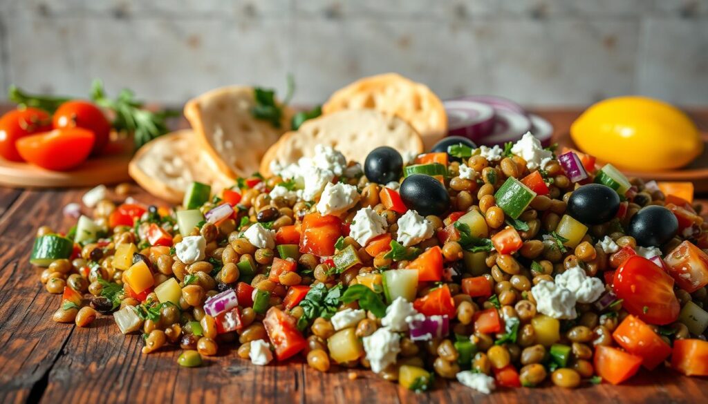 mediterranean lentil salad variations