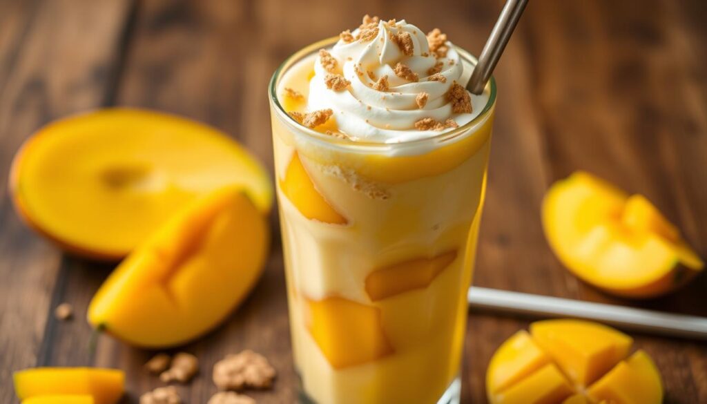 refreshing mango milkshake