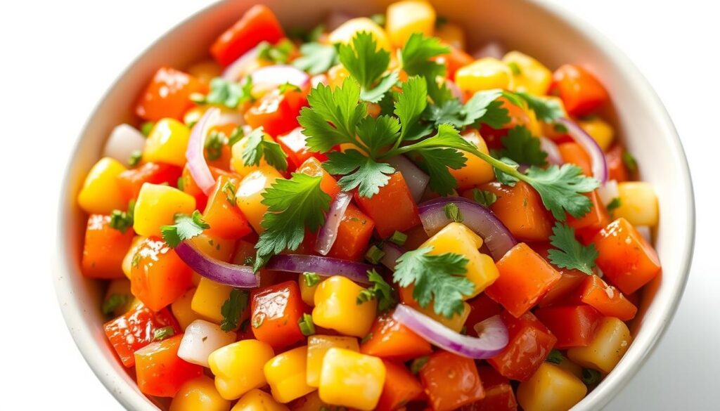 zesty corn salsa for shrimp bowl