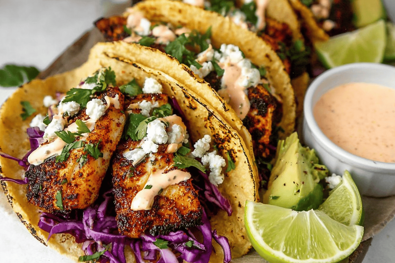 Blackened Fish Tacos