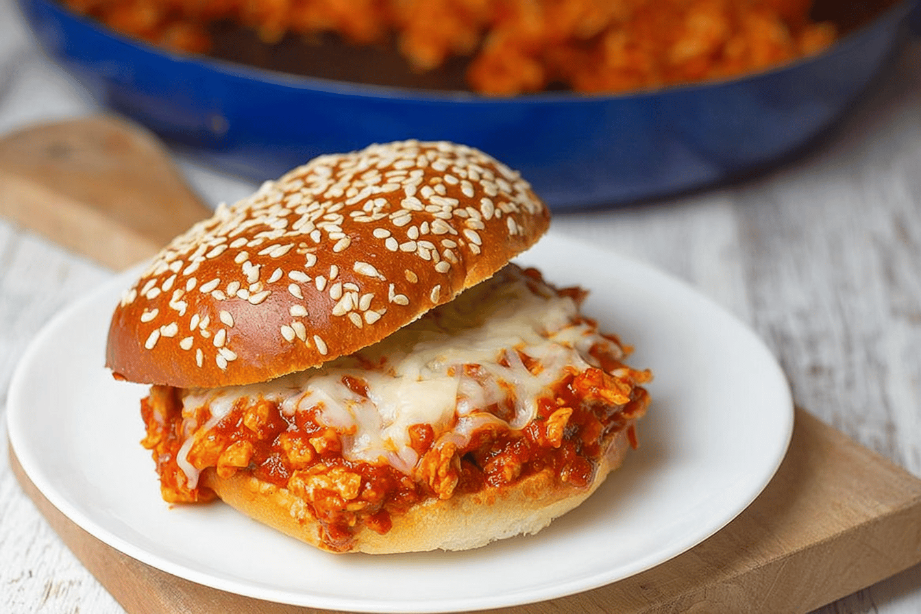 Chicken Parmesan Sloppy Joes