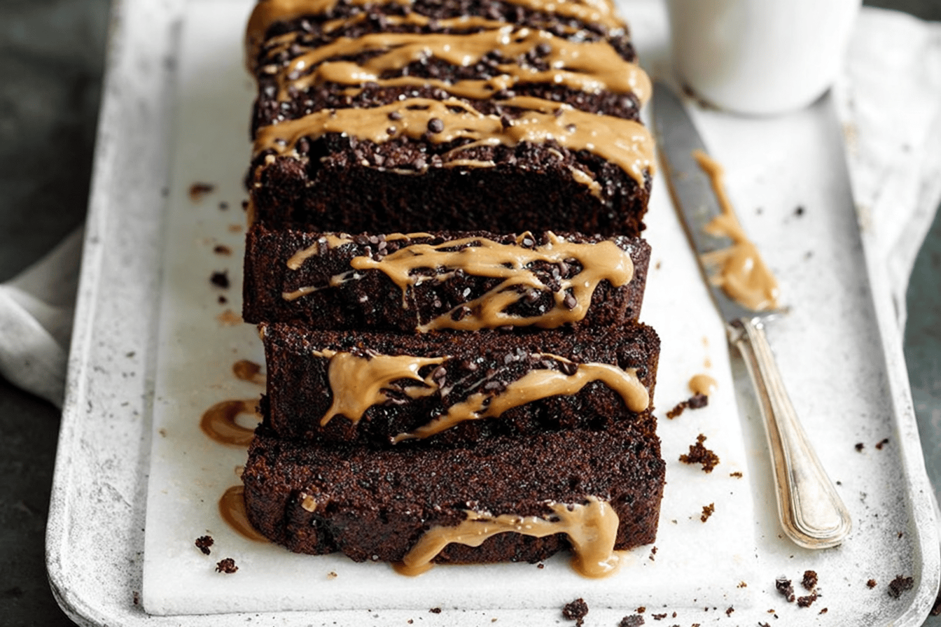 Chocolate Peanut Butter Banana Bread