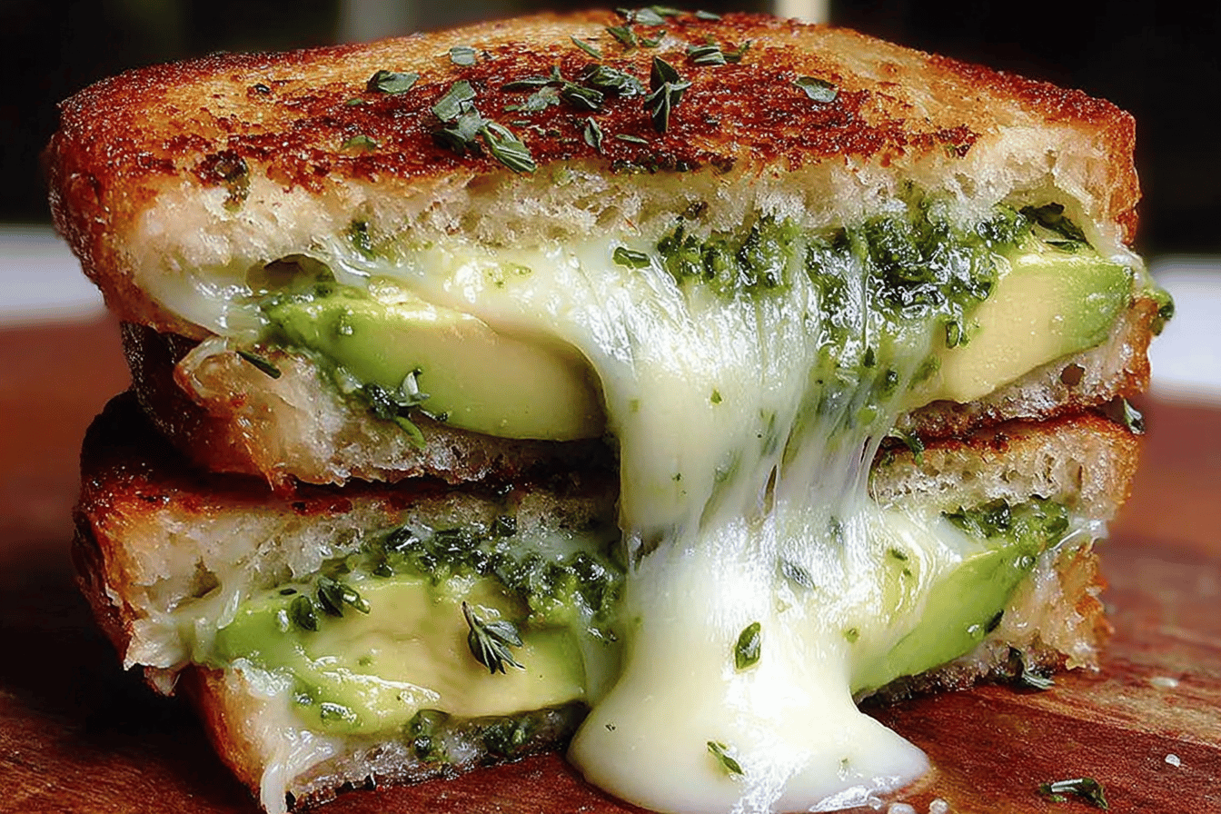 Creamy Avocado Grilled Cheese