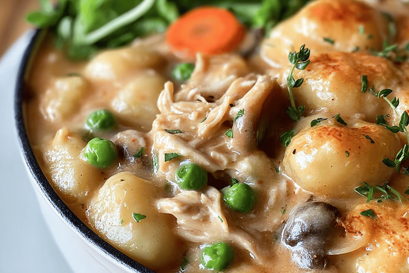 Creamy Chicken and Gnocchi Pot Pie Recipe