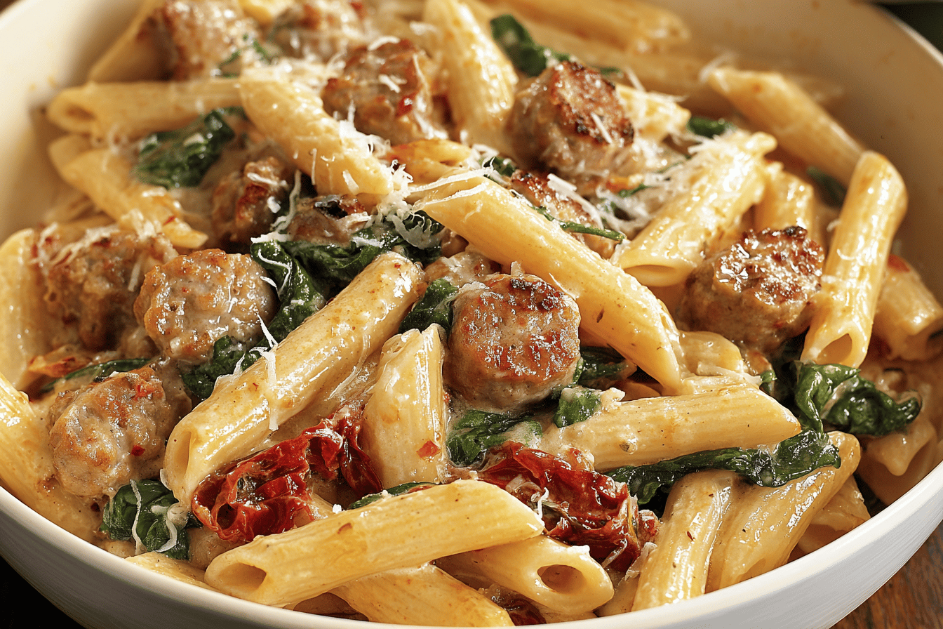 Creamy Tuscan Sausage Pasta