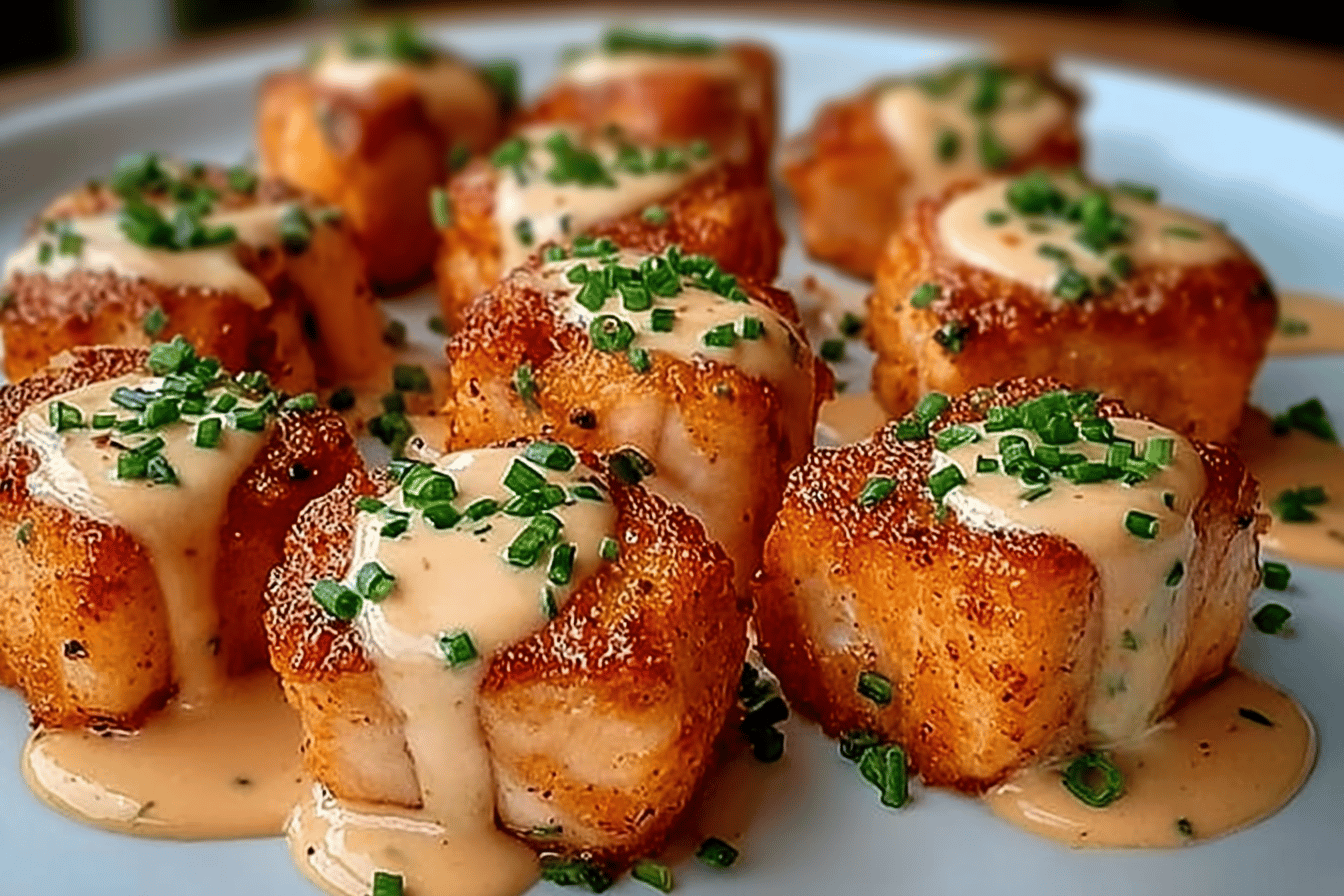 Crispy Bang Bang Salmon Bites