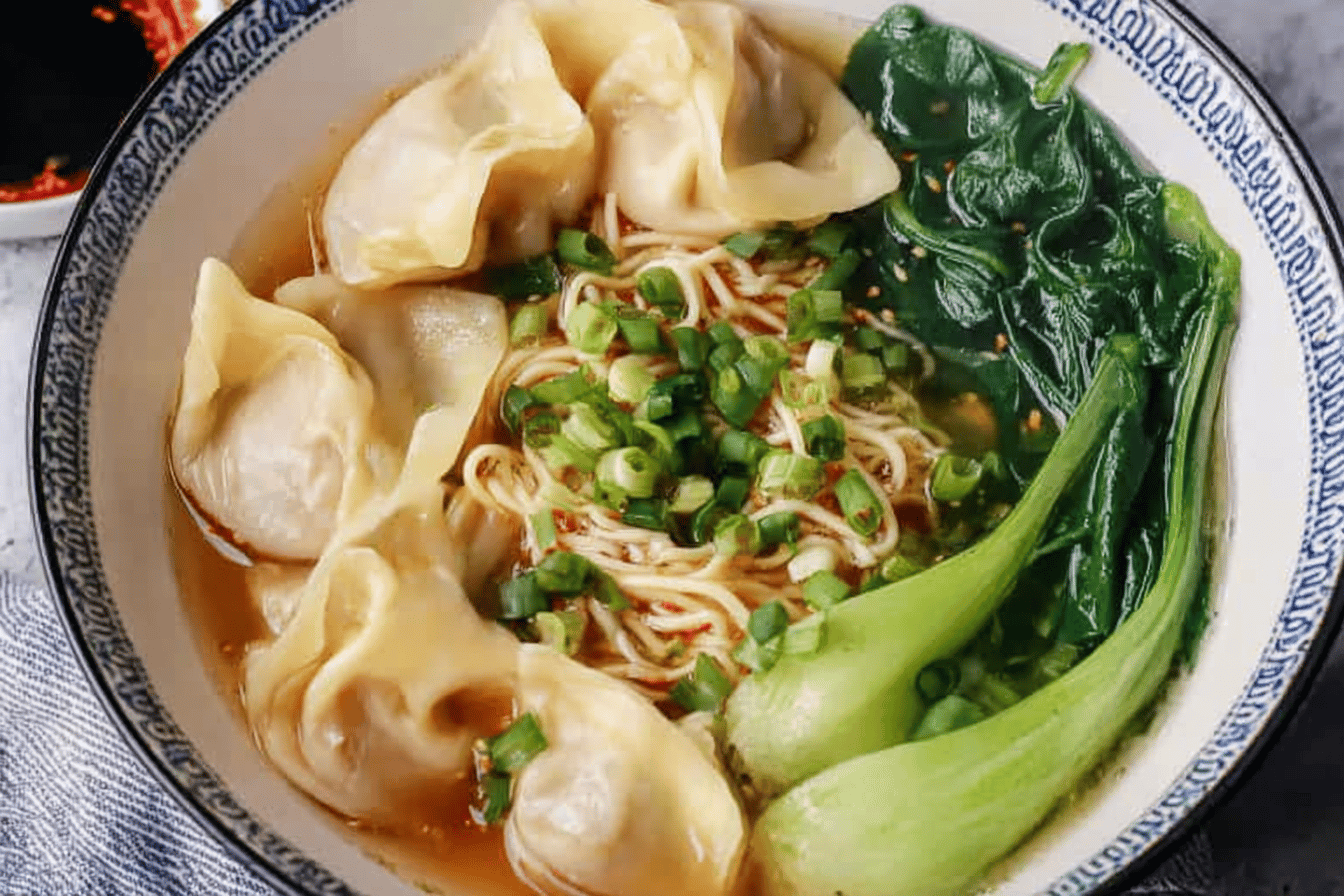Easy Homemade Wonton Noodle Soup