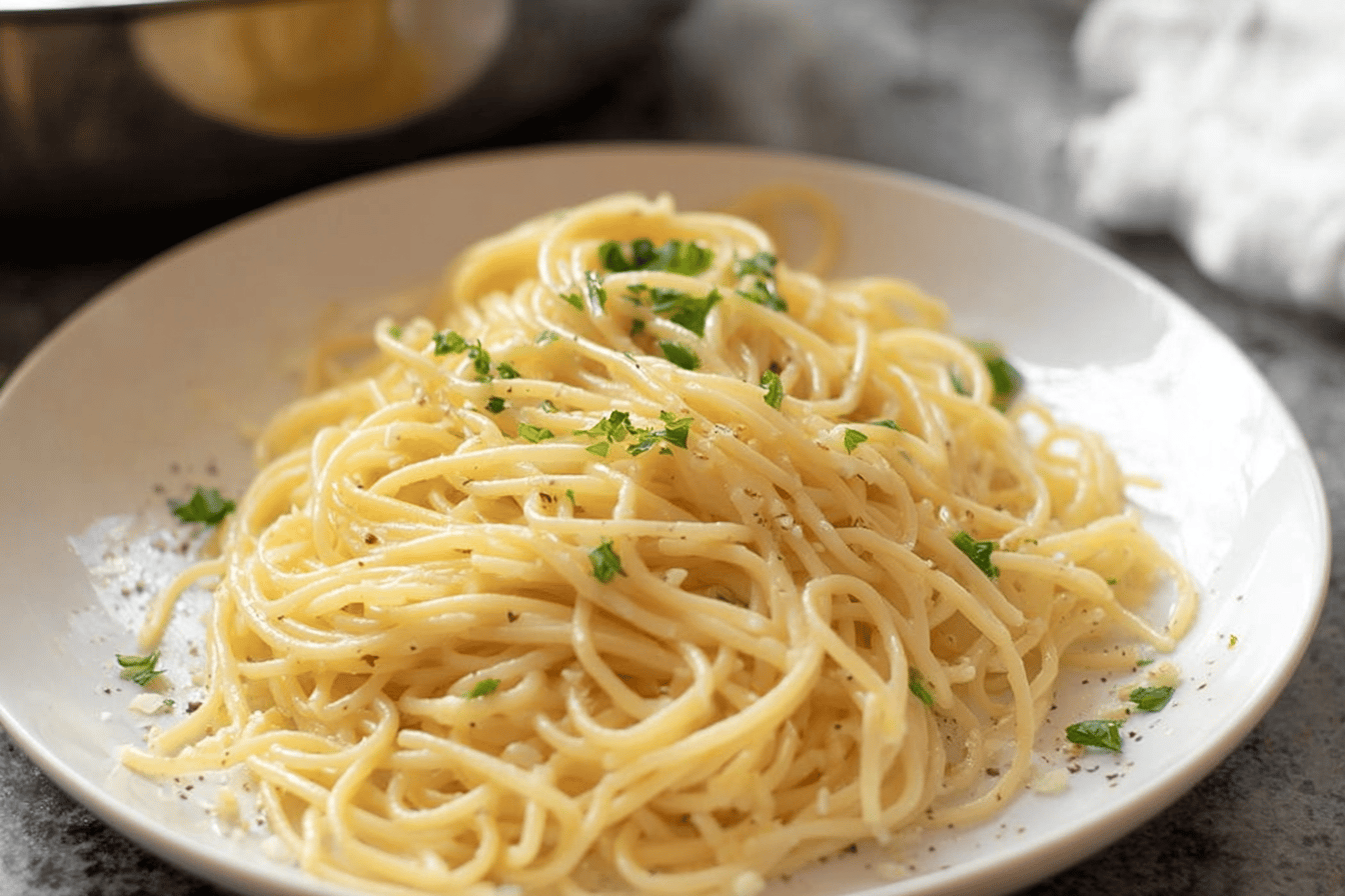 Garlic Buttered Noodles Recipe