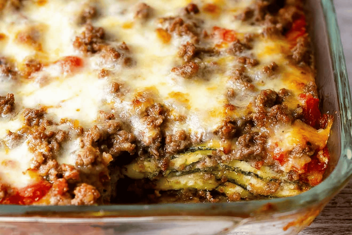 Ground Beef Zucchini Casserole