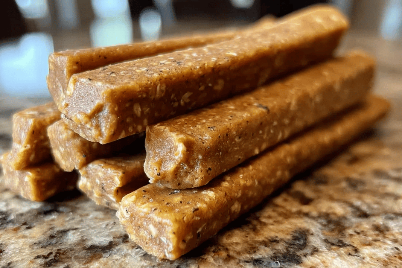 Homemade Pumpkin & Oatmeal Dog Snack Sticks