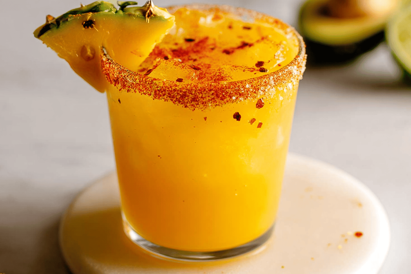 Hot Honey Spicy Mango Margarita