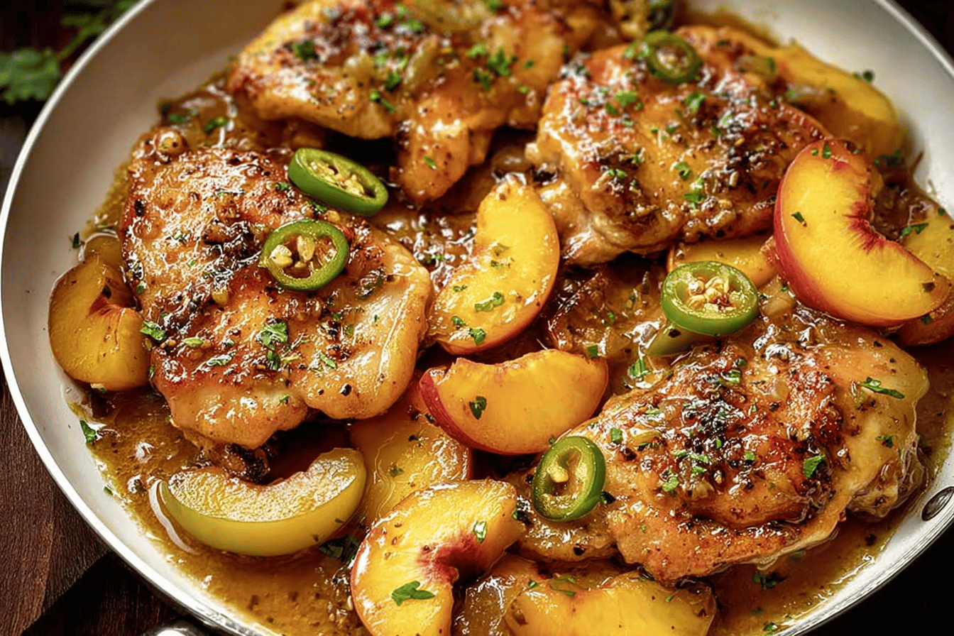 Jalapeno Peach Chicken