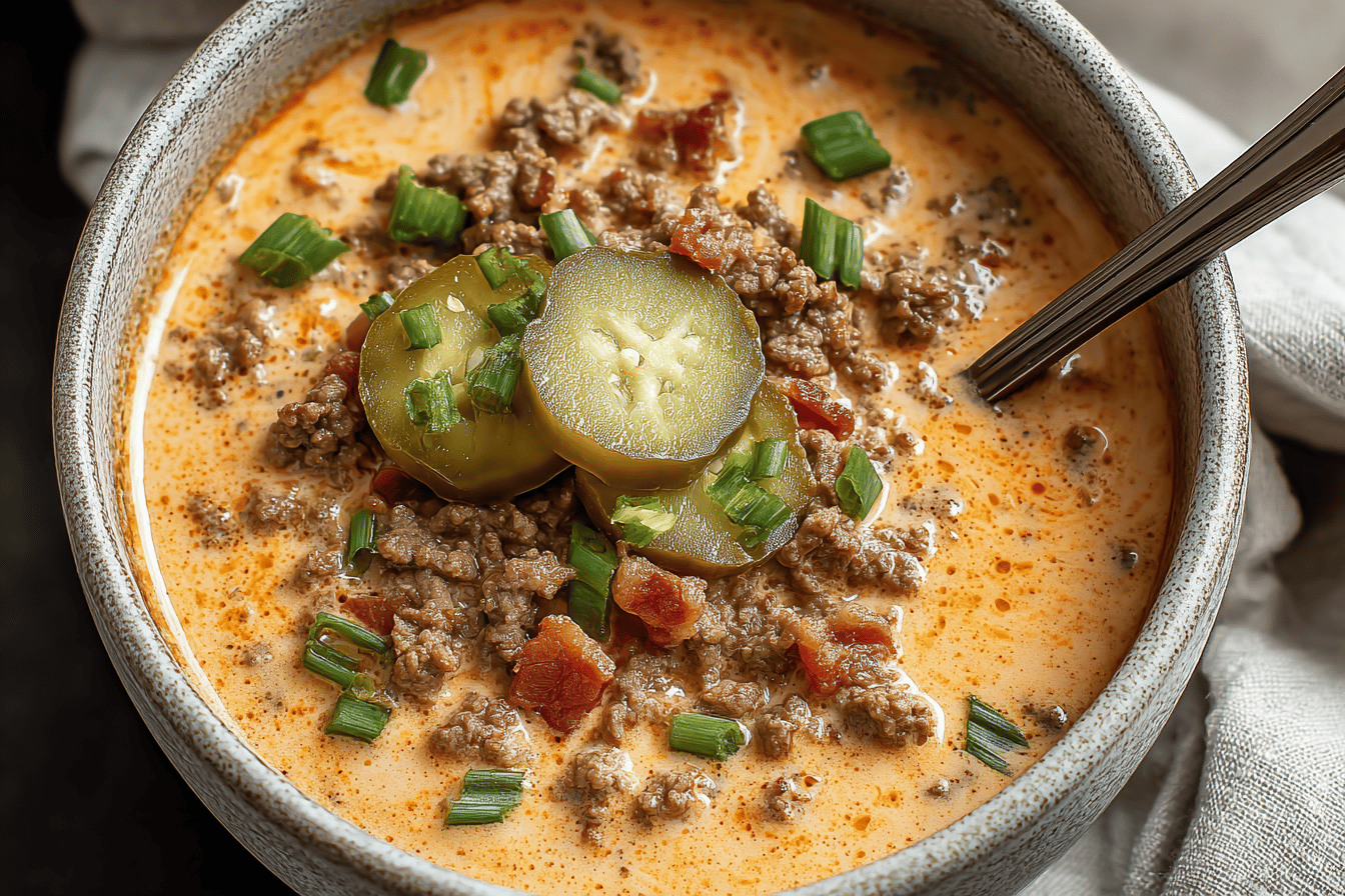 Keto Cheeseburger Soup