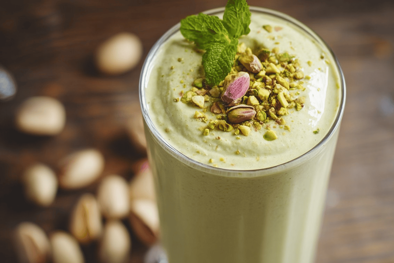 Delicious Keto Pistachio Cream Smoothie