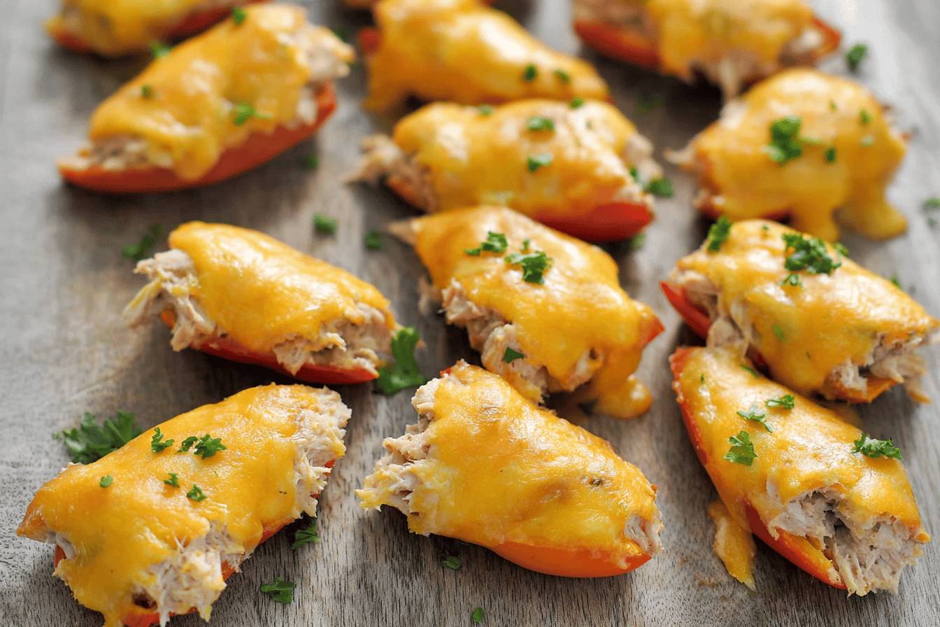 KETO TUNA MELT POPPERS RECIPE