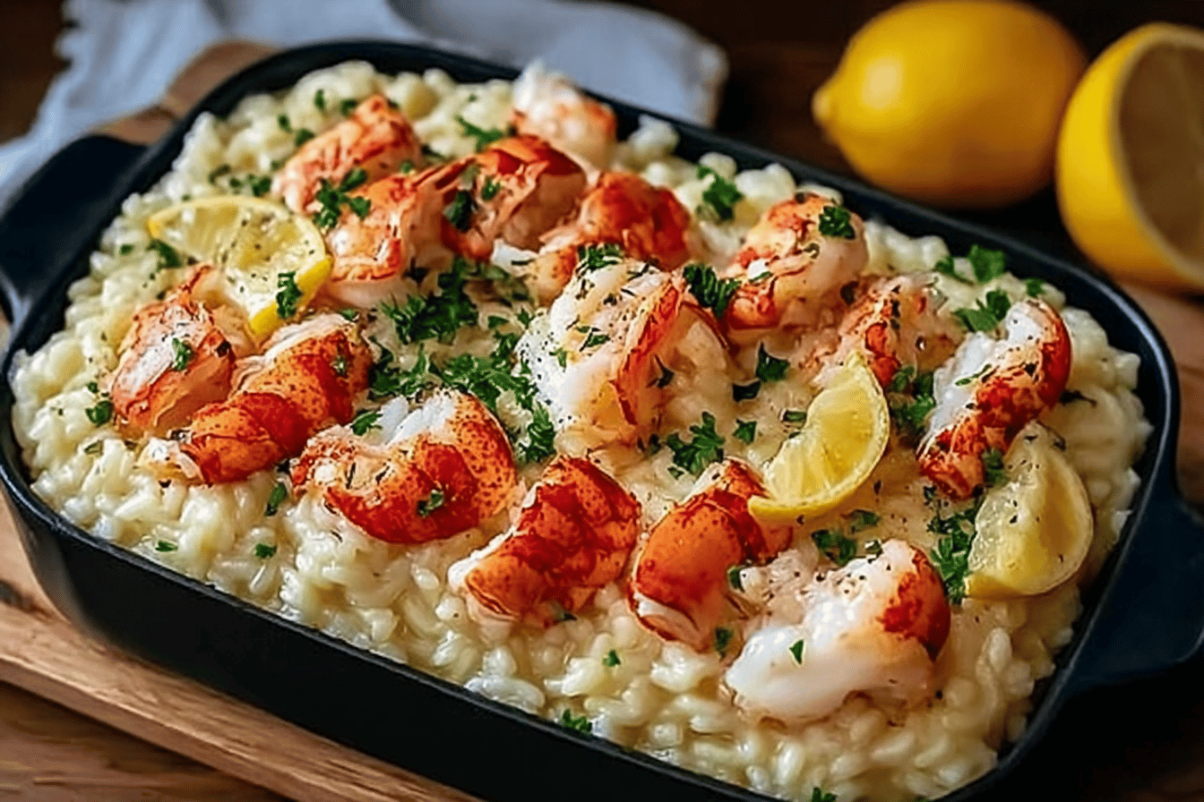 Lemon Butter Lobster Risotto