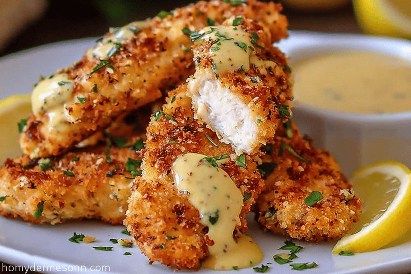 Lemon Garlic Parmesan Chicken Tenders