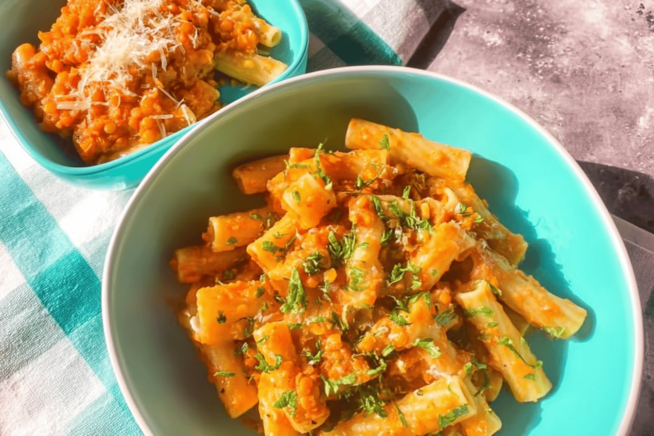 Lentil and Sweet Potato Pasta Sauce