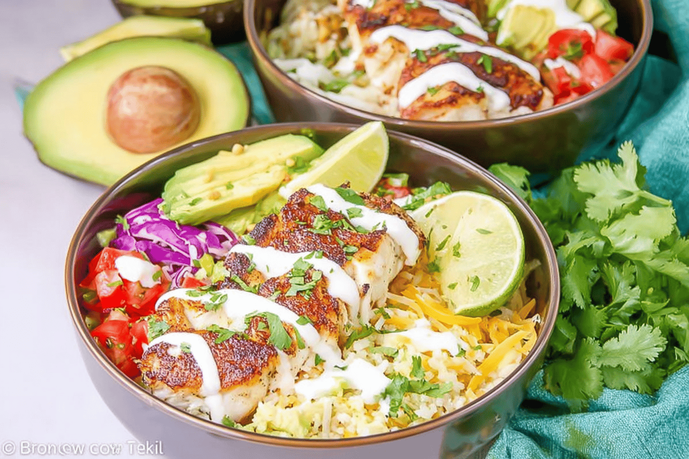 Low Carb Fish Taco Bowls Recipe