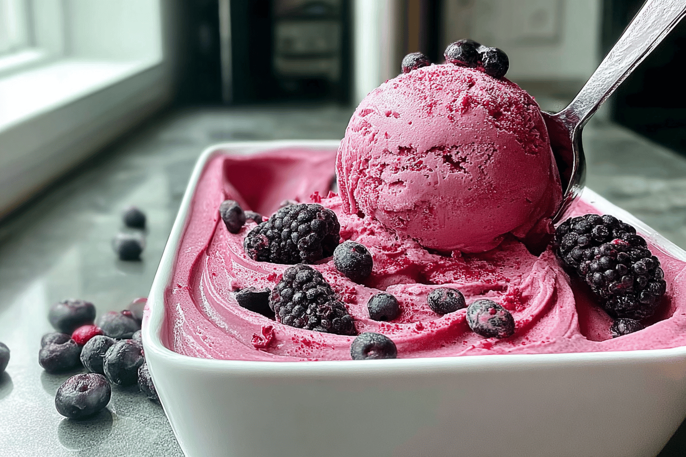 Memorial Day Berry Frozen Yogurt