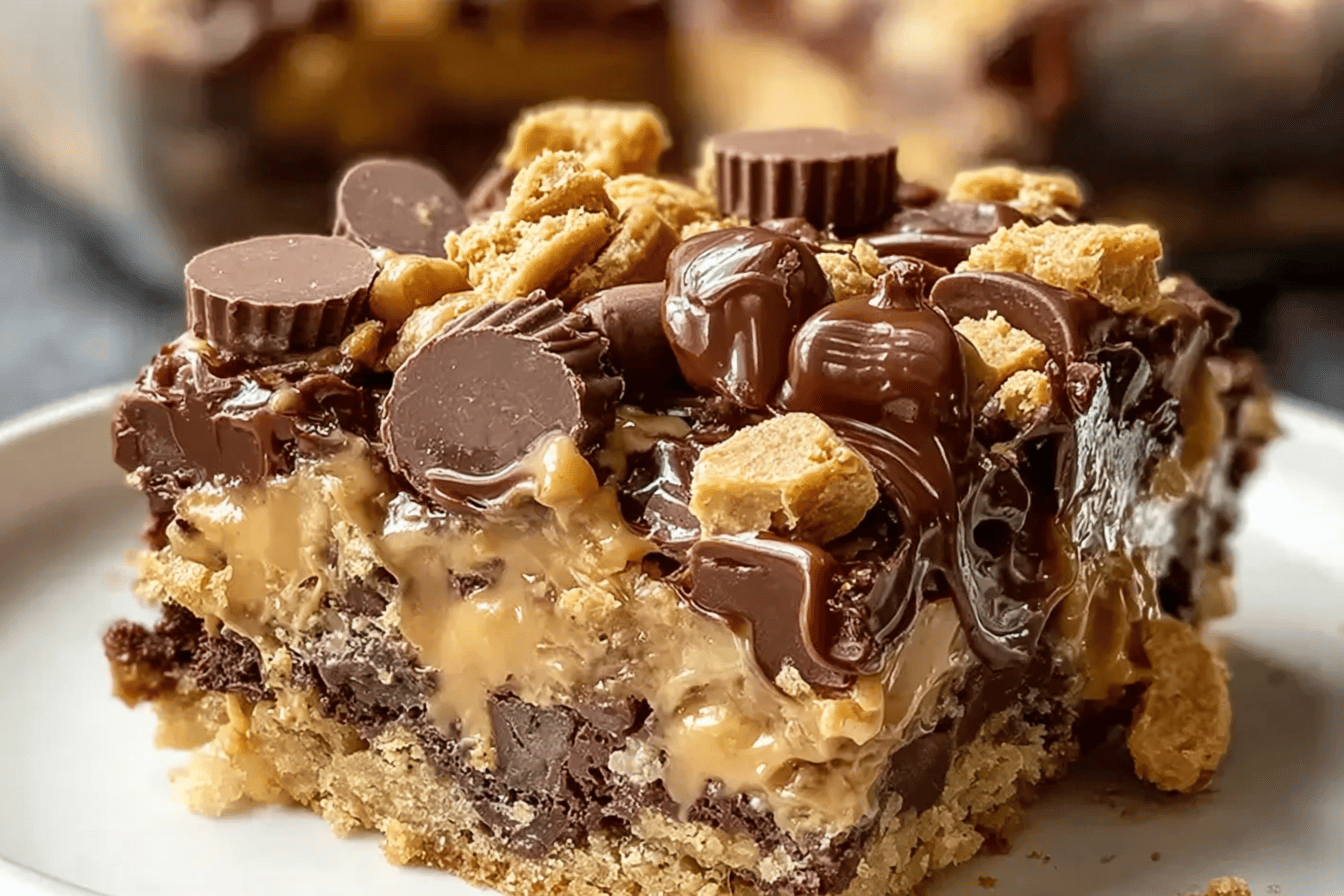 Peanut Butter Cup Dump Cake