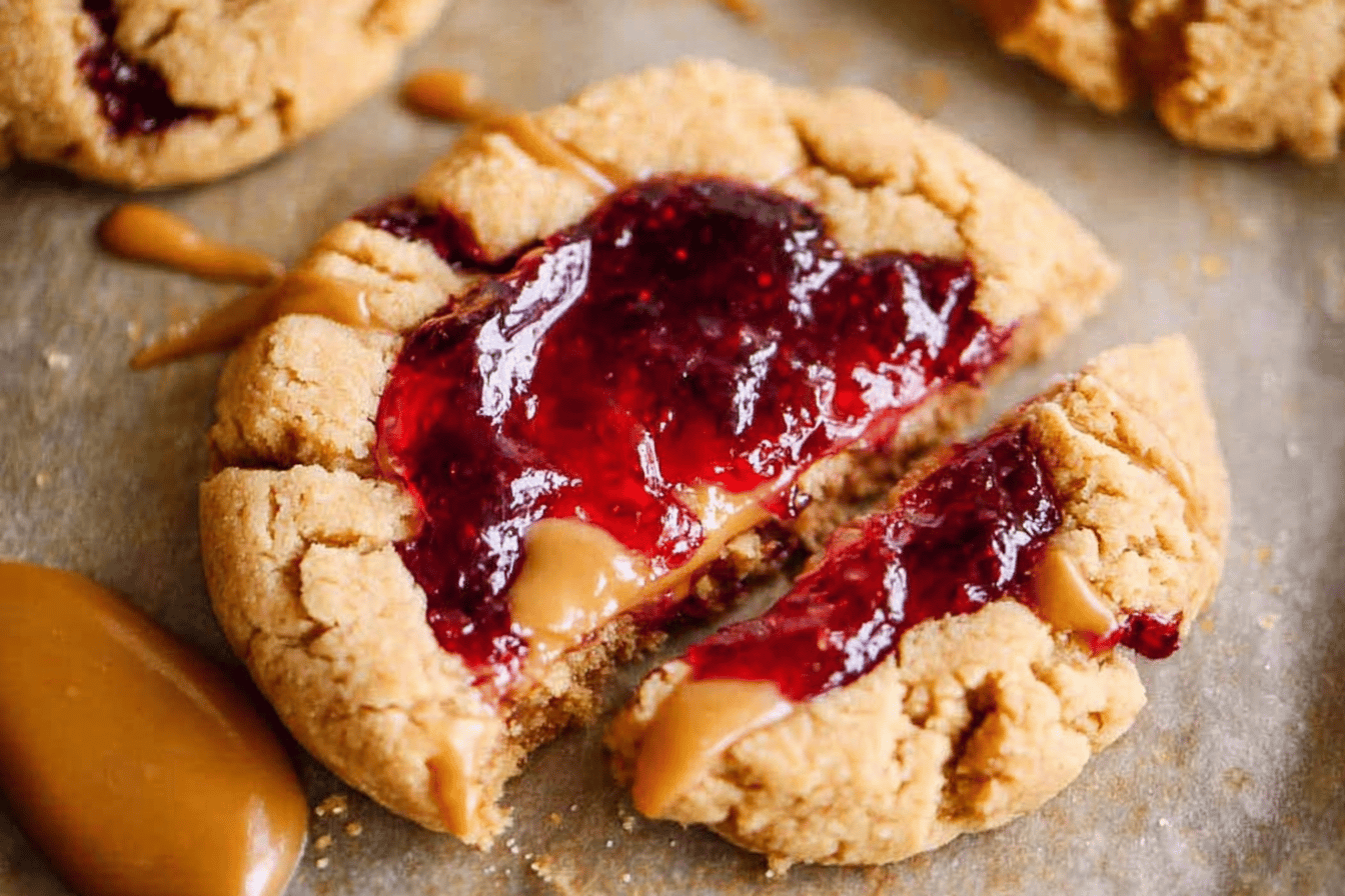Peanut Butter and Jelly Cookies