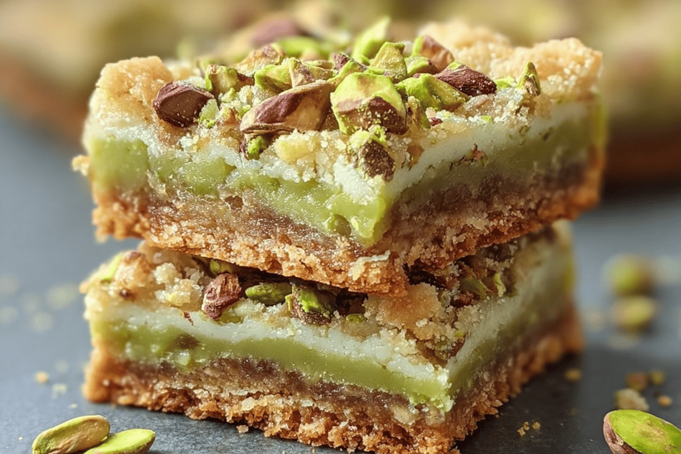 Pistachio Dream Cookie Bars