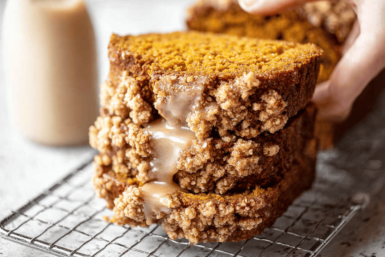 Pumpkin Bread with Maple Glaze