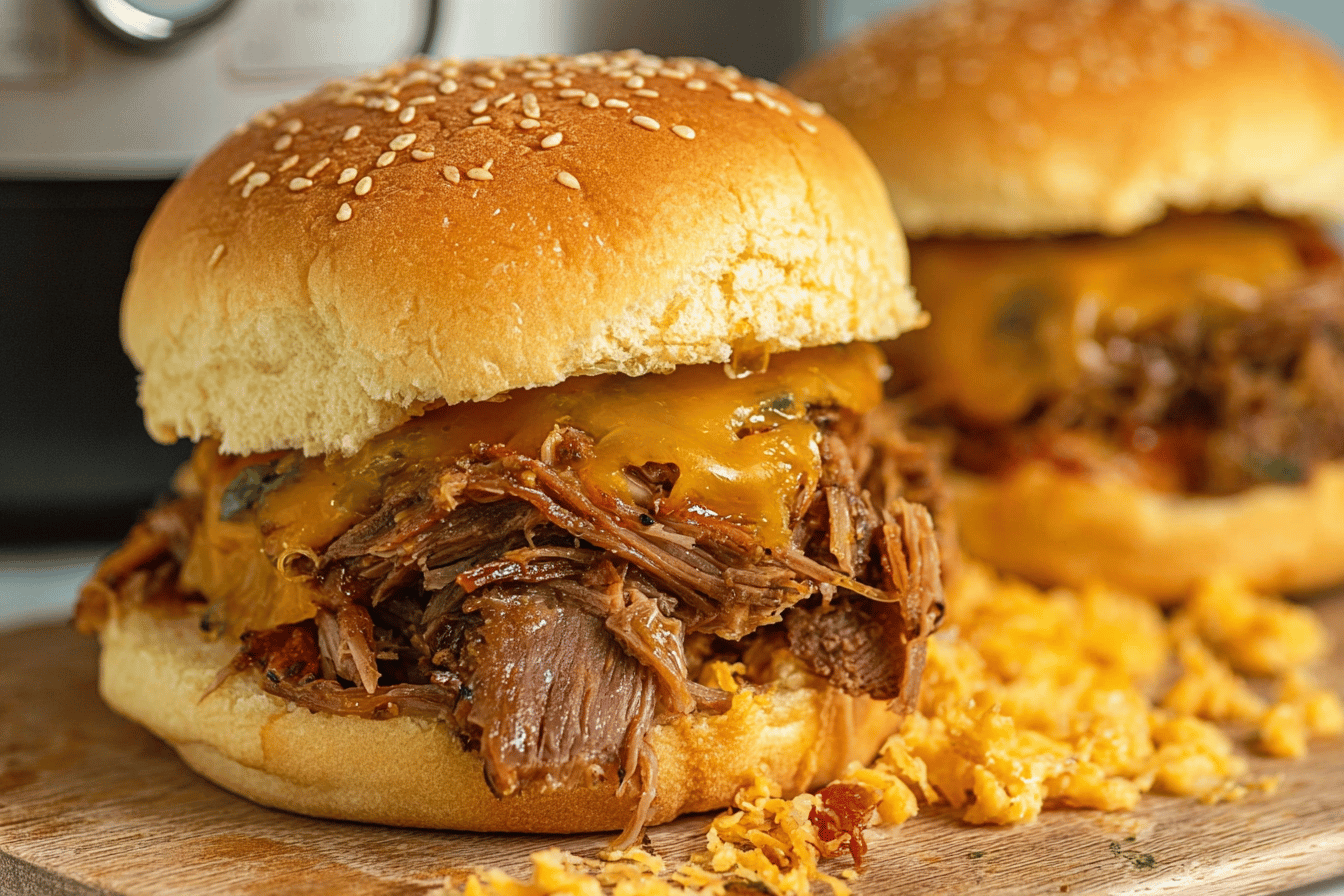 Slow Cooker Cowboy Sandwiches