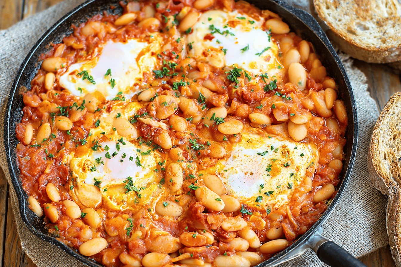 Spanish Beans & Eggs