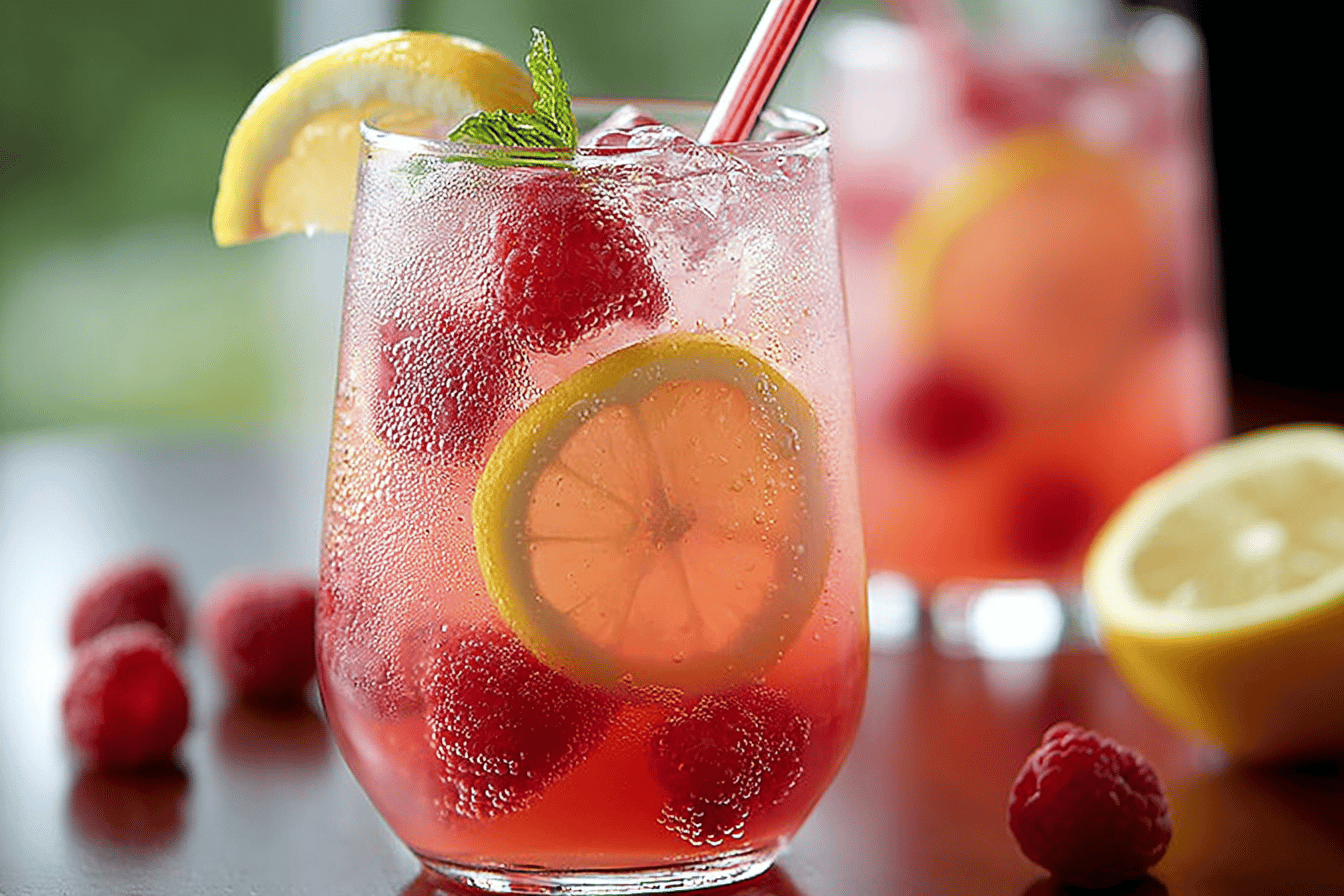 Sparkling Raspberry Lemonade