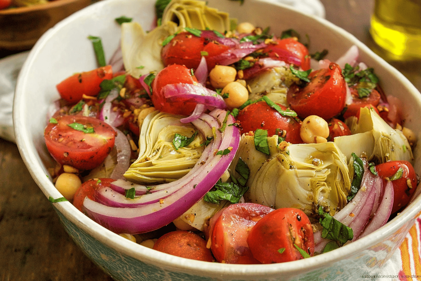 Tuscan Artichoke Tomato Salad