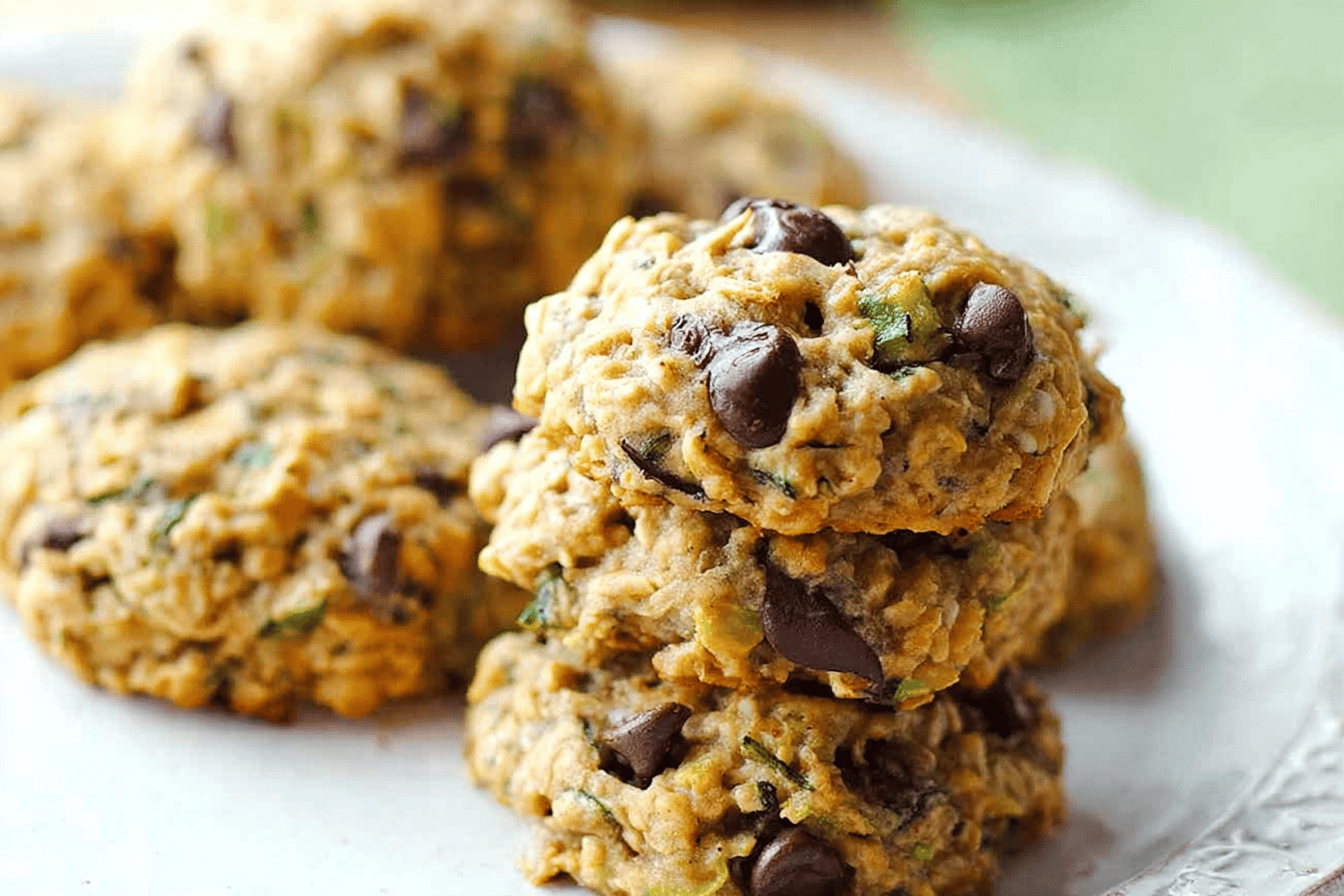 Zucchini Oatmeal Chocolate Chip Cookie Recipe