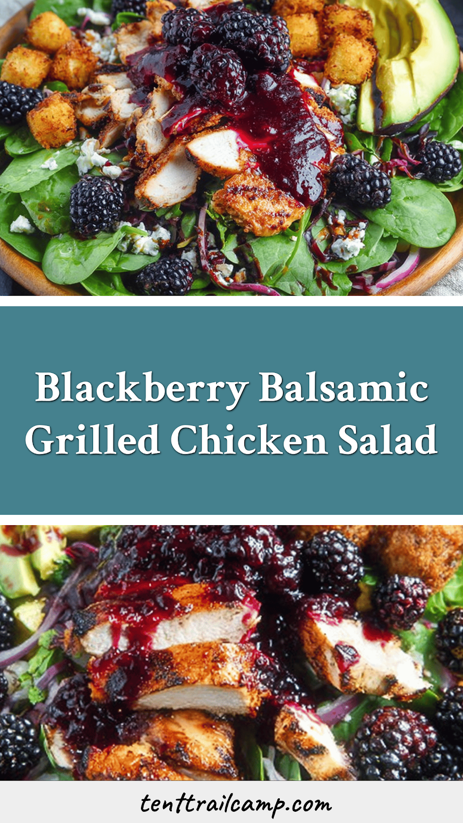 Blackberry Balsamic Grilled Chicken Salad