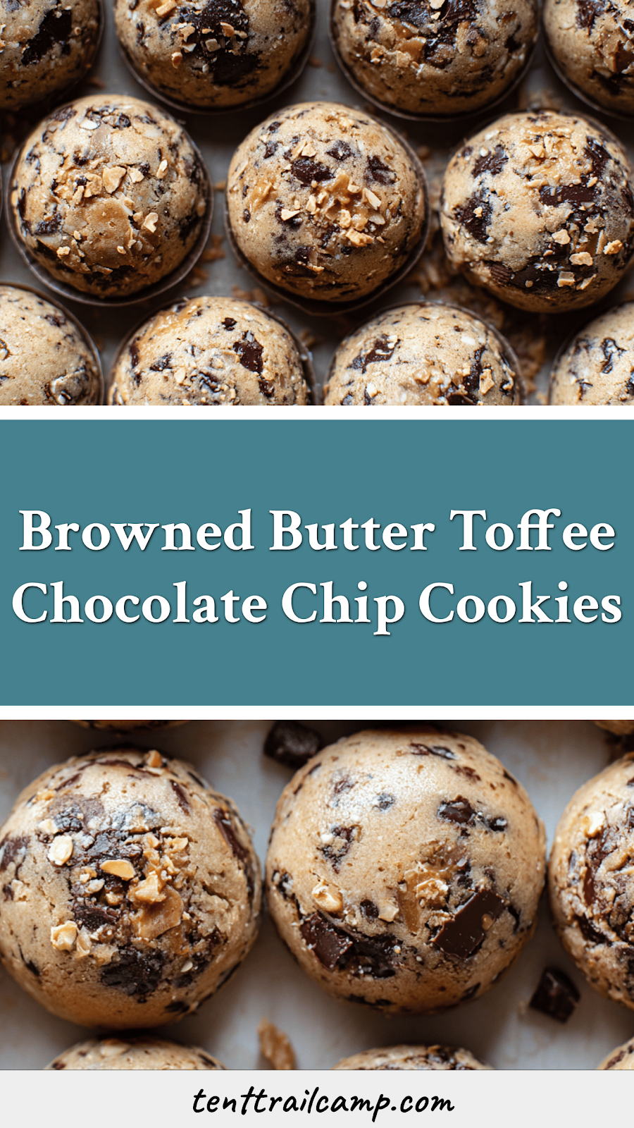 Browned Butter Toffee Chocolate Chip Cookies