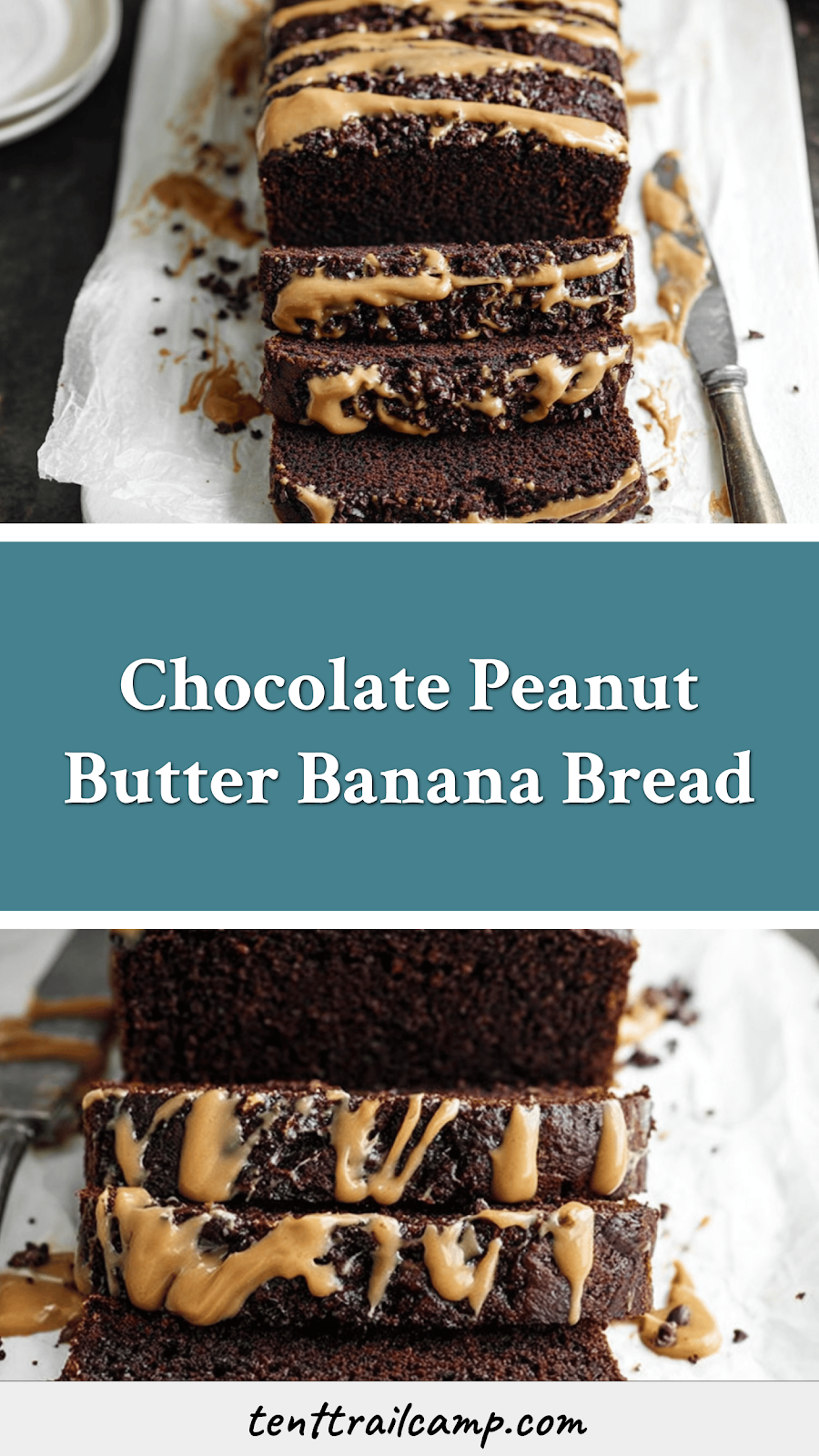 Chocolate Peanut Butter Banana Bread