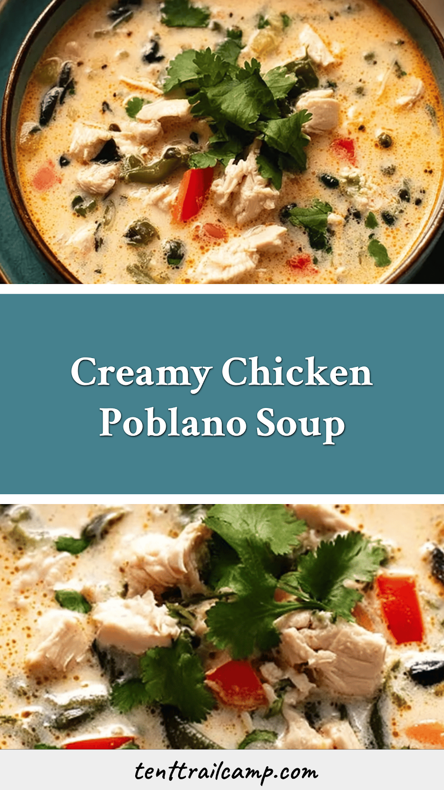 Creamy Chicken Poblano Soup