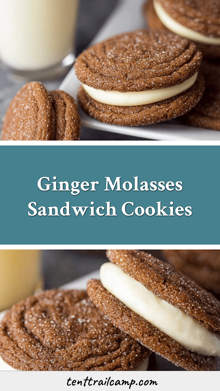 Ginger Molasses Sandwich Cookies