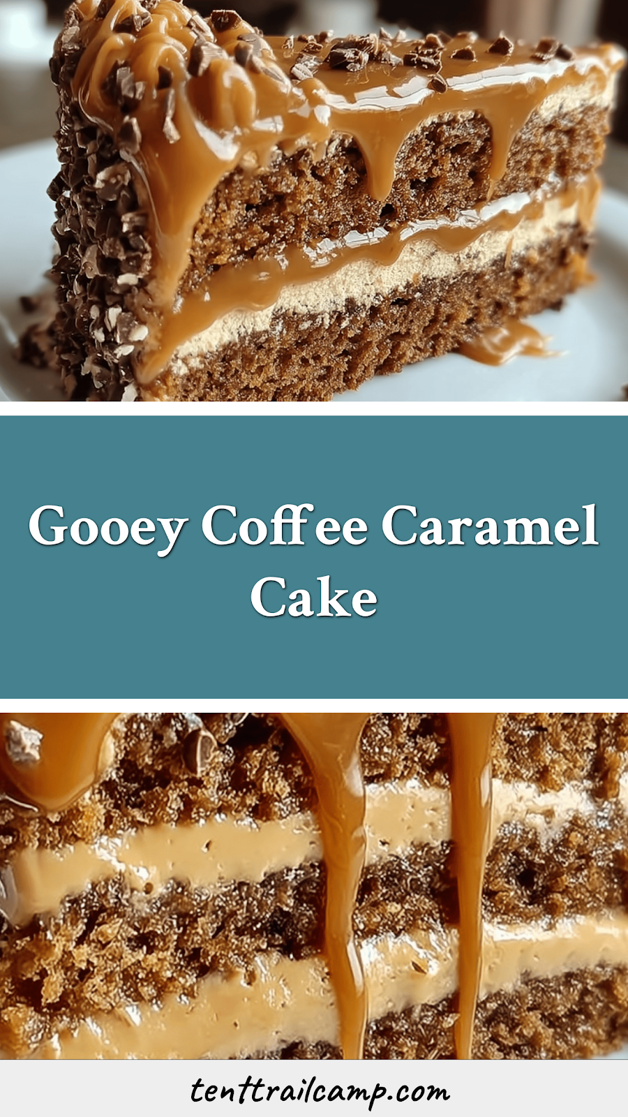 Gooey Coffee Caramel Cake