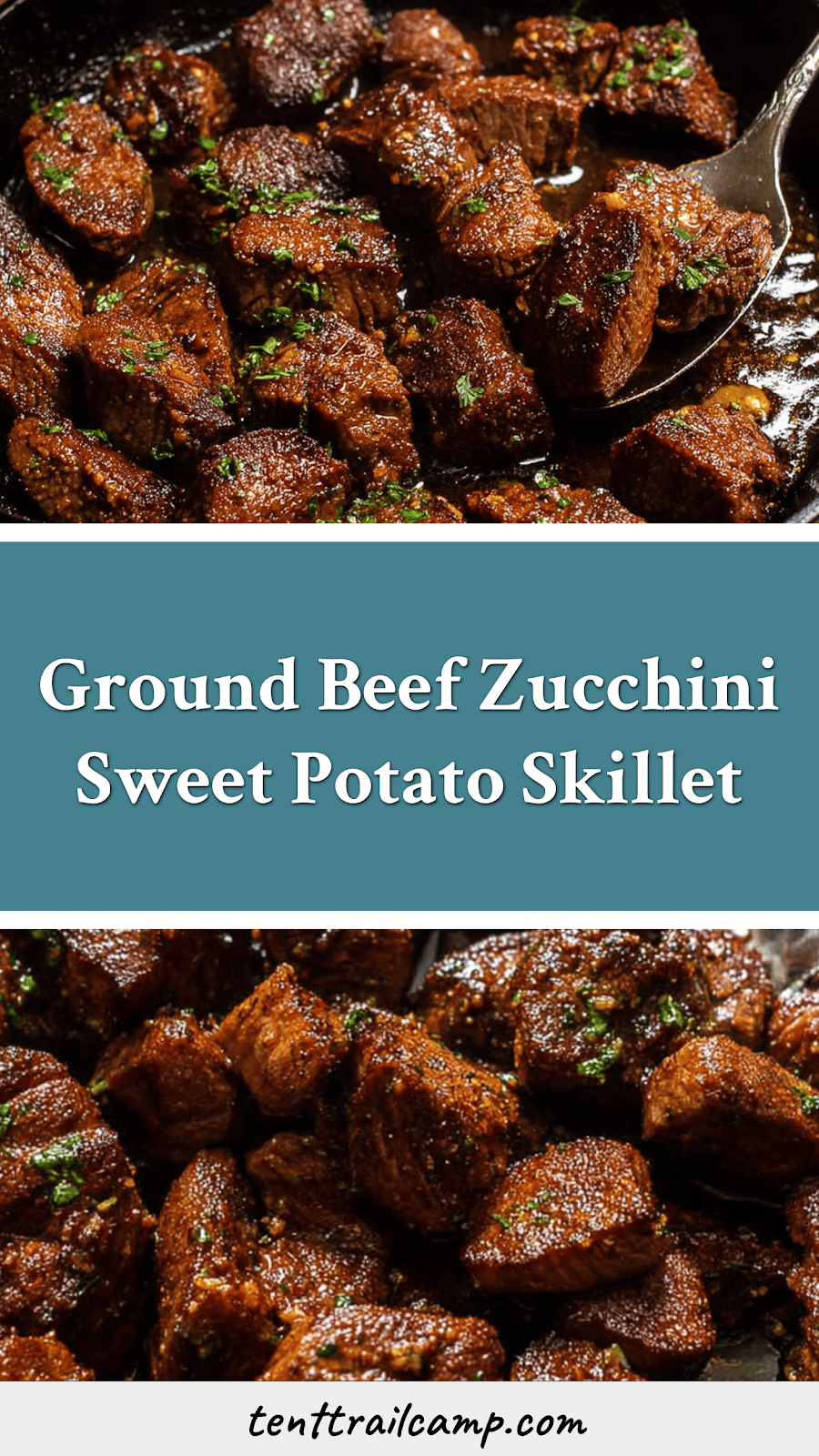 Ground Beef Zucchini Sweet Potato Skillet