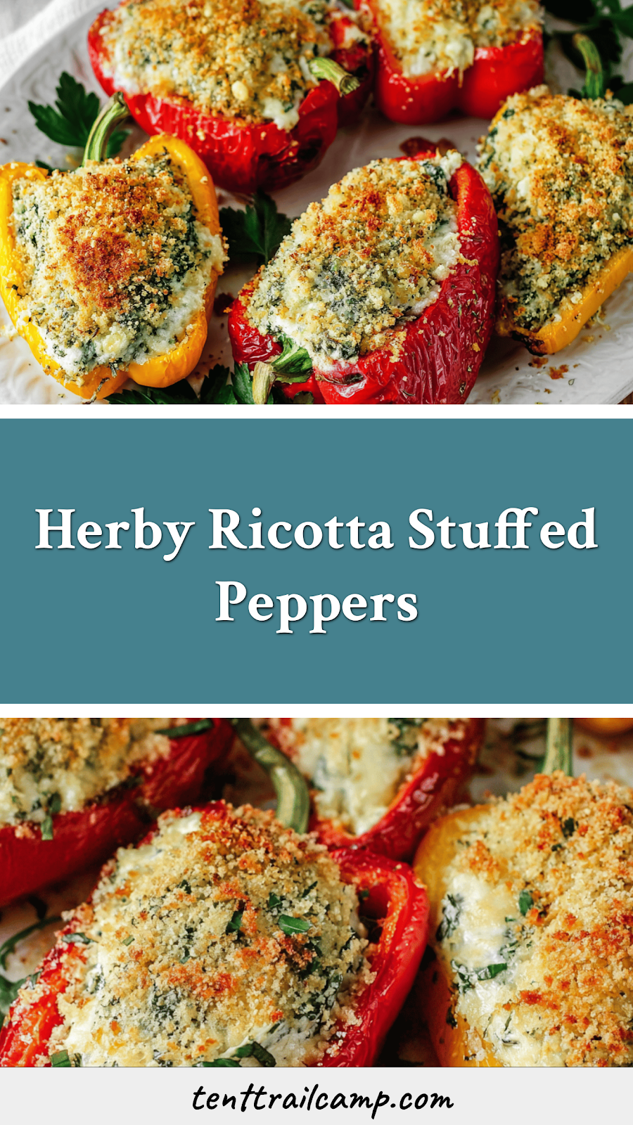 Herby Ricotta Stuffed Peppers