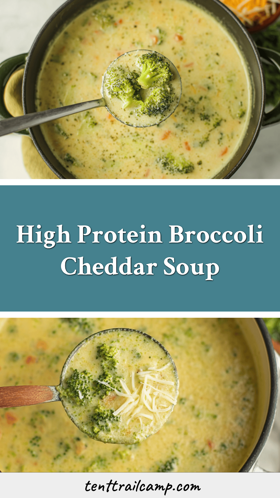 High Protein Broccoli Cheddar Soup