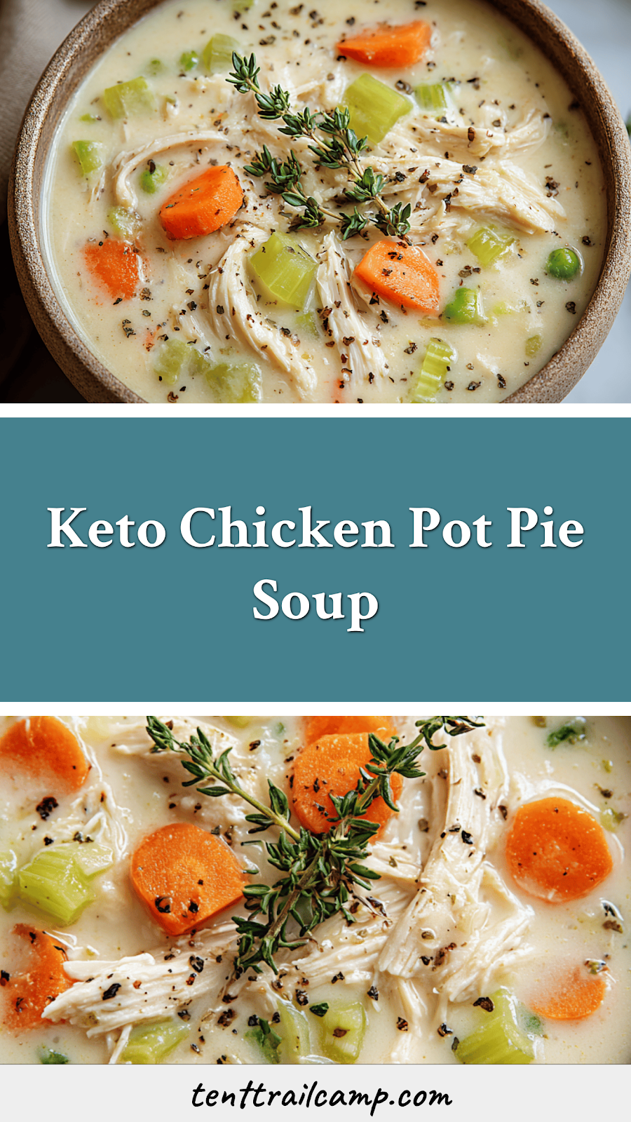 Keto Chicken Pot Pie Soup