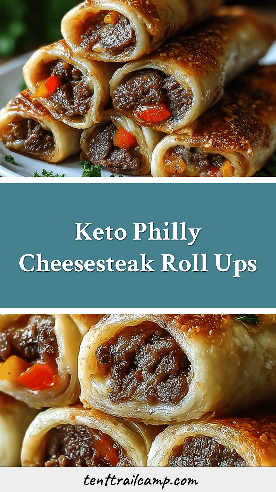 Keto Philly Cheesesteak Roll Ups
