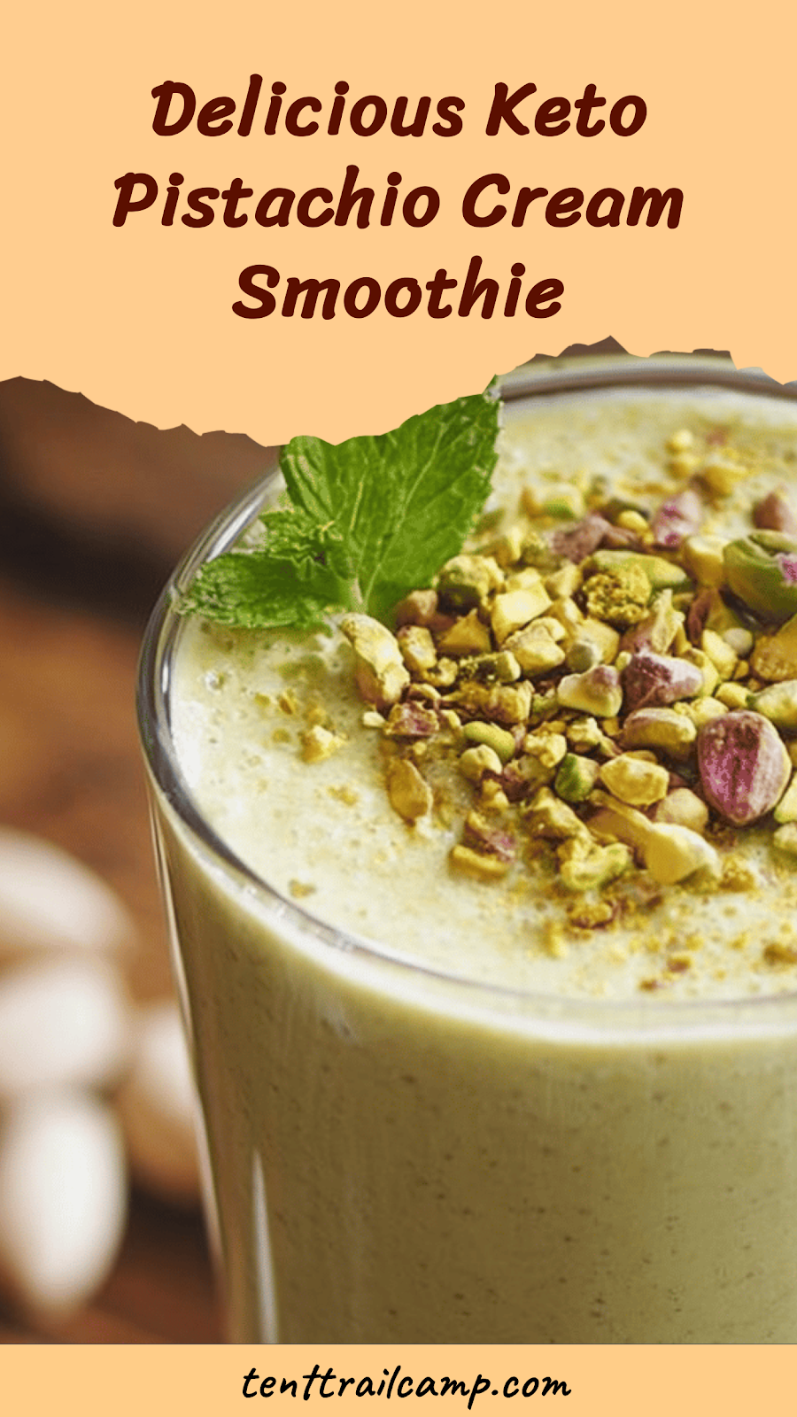 Delicious Keto Pistachio Cream Smoothie